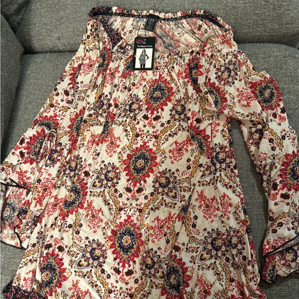 Floral Boho Blouse (Tunic)
